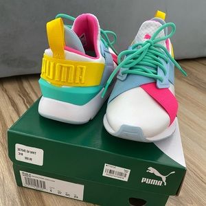 PUMA multi color sneakers  US size 5